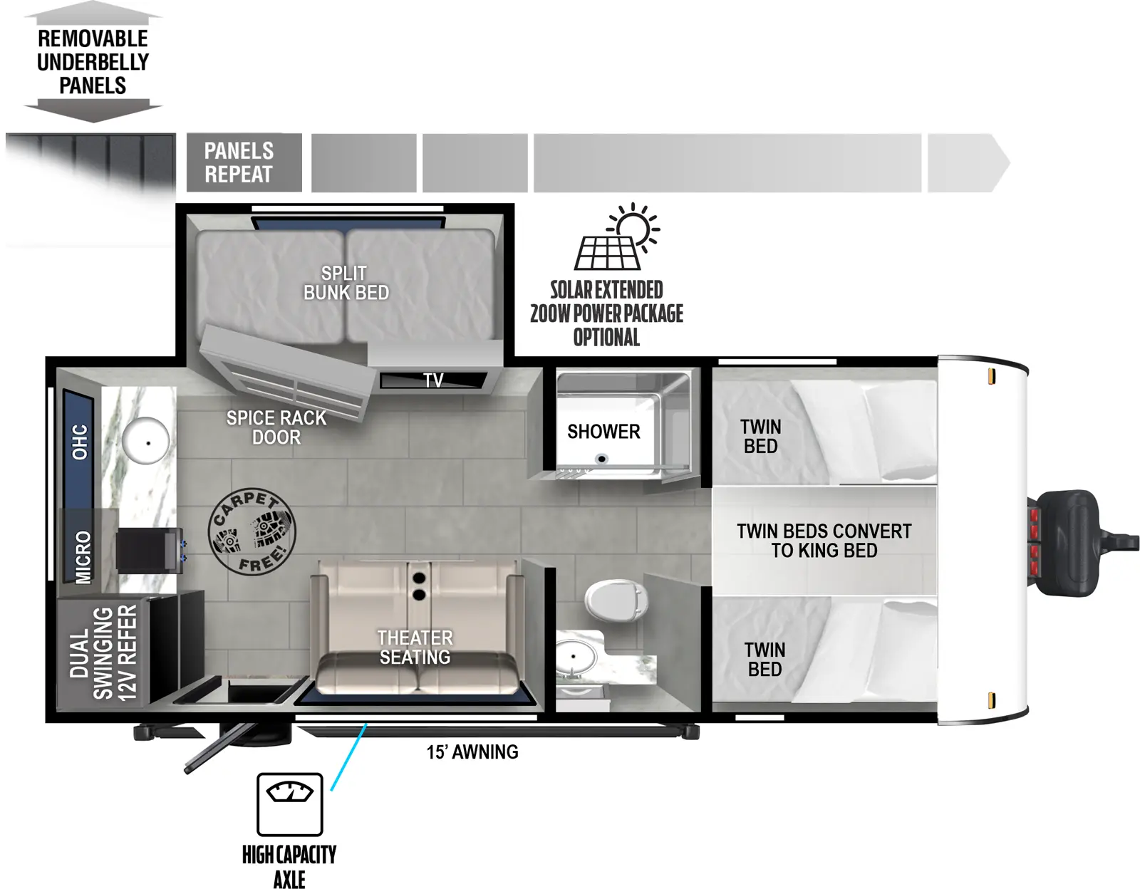 Wildwood Fsx 165VIEW Floorplan